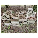 Approx 40 Pc Decorative Concrete Screen Blocks