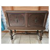 Mahogany Veneer Buffet See Info Photo Needs Tlc
