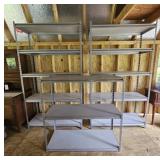 3x The Bid Modular Metal Shelving