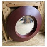 Wood Frame Bevel Mirror