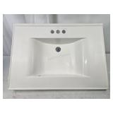 30" Wide Composite Vanity Top Sink W/ Drain