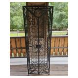 Heavy Wrought Iron Wine Storage Unit
