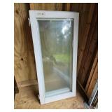4x The Bid Vintage Wood/glass Cabinet Doors