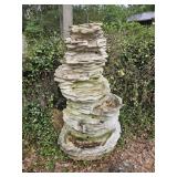 54" Poly Tall Garden Fountain - Needs Pump