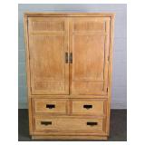 Stanley Furn Wood Veneer 2 Door Armoire