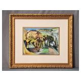 Pablo Picasso Cafe At Royan Lithograph