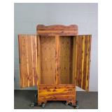 Vintage Red Cedar 2 Door Wardrobe