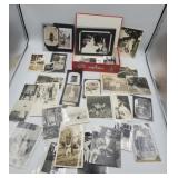 Large Lot Black White Old Photos Of Pets And