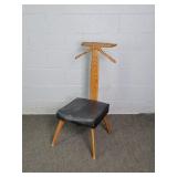Vintage Solid Oak Gentlemans Valet Chair