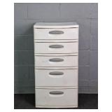 Sterilite Plastic 5 Drawer Storage Unit