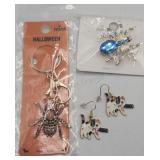 Halloween Lot Brooches And Keychain / Charm