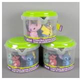 3x The Bid Disney Stitch Bath Toy Set