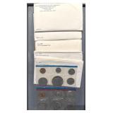 5x The Bid Us Mint Uncirculated Sets 1971-75 Key