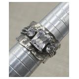 Israel Sterling Silver Ring Sz 7 Tw 6.8g