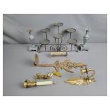 Lot Assorted Candle Holders Wall Mount & Table Top