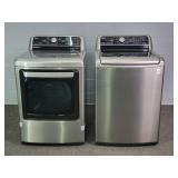 2x Bid Lg 5.0 And 7.3 Cu Ft Washer & Dryer