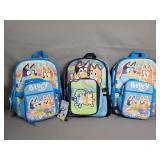 3x The Bid Bluey Back Pack W/ Lunch Bag