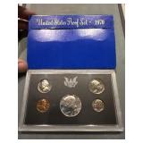 Rare 1970 S Proof Set W Silver Half