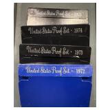 4x The Bid Us Mint Proof Sets 1972-75 Scarce