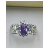 Statement Ring Sz 10 . Marked 14k , Tested Not 14k