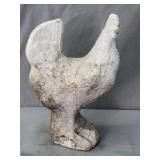 Vintage Concrete Rooster Garden Statue