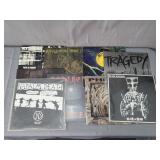 Lot Of 9 Assorted Rare Punk & Metal Vinyl Albums