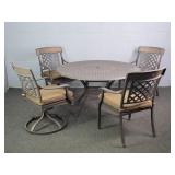 5 Pc Set Garden Treasures Patio Table W/ 4 Chairs