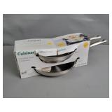 Cuisinart 2 Pc Stainless Steel Skillet 8" & 10"
