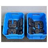 2x Bid Outdoor Canopy Weights & Stacking Tote