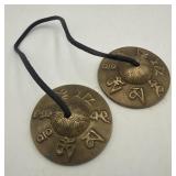 Set Of Brass Tingsha Bells - Tibetan Ceremonial