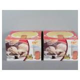 2x The The Bid Bamboo Steamer Sets 10" X 3 Pc Set