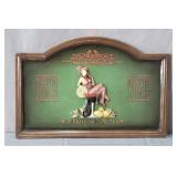 Carved Wood Martini Lounge Wall Hung Decor