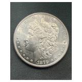 Blast White 1879 S Morgan Silver Dollar