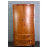 Ethan Allen Beautiful Cherry Bow Front Armoire