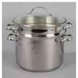 Tramontina Ss 8 Qt Pot W/steamer Insert & Lid