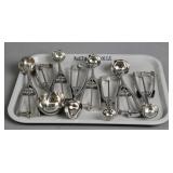 8x The Bid Farberware Stainless Steel Scoops