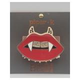Halloween Hair Clip . Lips With Vampire Teeth And