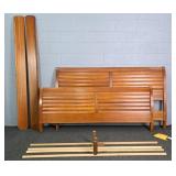 Ethan Allen King Size Cherry Sleigh Bed