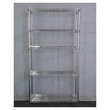 Heavy Duty Five Tier Metal Wire Rack Shelf Unit