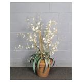 14" Diameter Terracotta Planter W/3