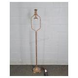 Decorative Metal Floor Lamp W/cast Iron Base