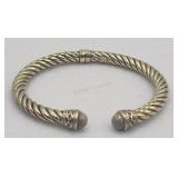 Itaor Italy Sterling Silver Hinged Cable