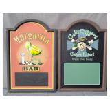 2x The Bid Wood Frame Chalk-board Decor