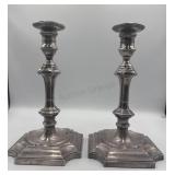 Pair Of Barker And Ellis English Candlesticks