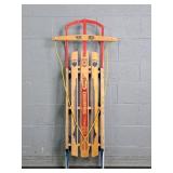 Champion Paris Modern Wooden Snow Sled W/ Rails