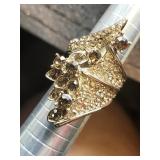 Statement Sparkling Rhinestone / Gemstone Ring Sz