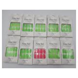 10 Packs New Press On Nails 9 Retro Neon Green