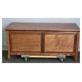 4 Ft. Non Locking Walnut Blanket Chest