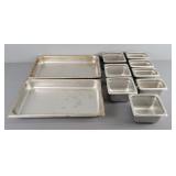 10pc Lot Stainless Service Ware