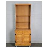 Ethan Allen Vintage Solid Wood 3 Drawer Cabinet